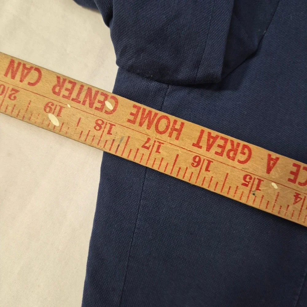 J.Crew Ludlow Slim Suit Men 34S 29x32 Classic Cotton Italian Fabric Navy Blue
